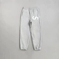Sop Gray and White Patch Sweatpants