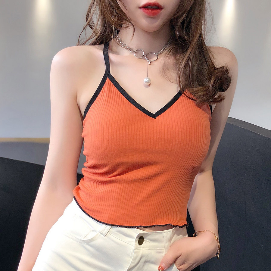 网红爆款美背文胸吊带背心女带胸垫一体外穿裹胸打底内搭抹胸内衣在类目 女装/女士精品, 背心吊带中 - 来自Buy2taobao.com提供专业的淘宝代购服务