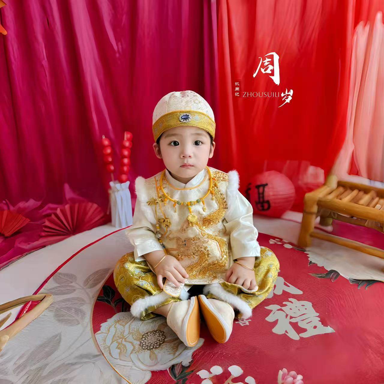 周岁礼服男宝宝中式周岁宴抓周服秋冬夹棉分体唐装婴儿百天拜年服,童装/婴儿装/亲子装,唐装,淘宝优惠券,粉丝福利购,淘宝优惠卷