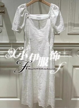 曼娅奴2024年新款蕾丝夏装显瘦甜美连衣裙MO22DA188