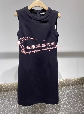 Migaino曼娅奴商场专柜正品2025年春季新款黑色连衣裙MP12DE037