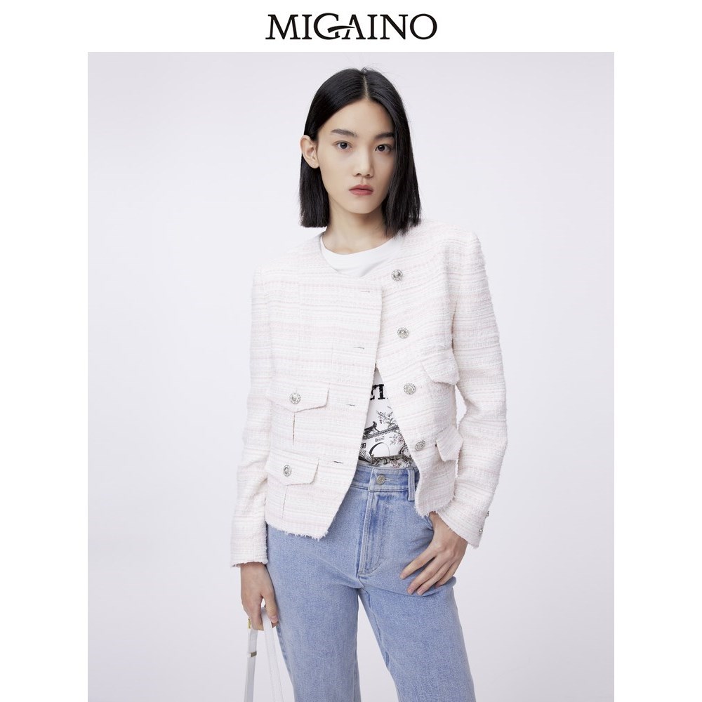 Migaino曼娅奴小香风外套女2024