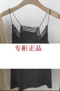 曼娅奴专柜正品 新桑蚕丝吊带背心女打底上衣MN32AD086 2023秋装