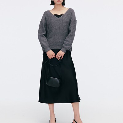 曼娅奴2025年早春新款优雅蕾丝女