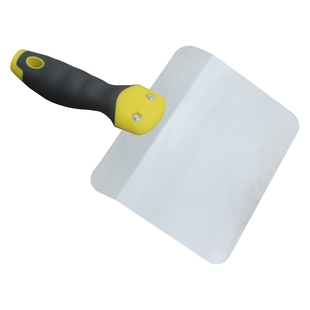 不锈钢弧形托灰板扇形托泥板灰铲加厚上料器油工瓦工抹灰腻子灰铲