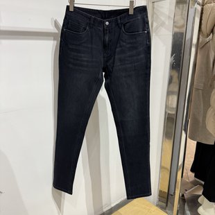 深蓝色牛仔裤 依文正品 商务万四面向弹舒适深蓝色春秋冬款 男士 新款