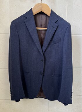 威*多男士断码特价170/92B意大利DRAGO迪拉戈纯羊毛130支面料西服