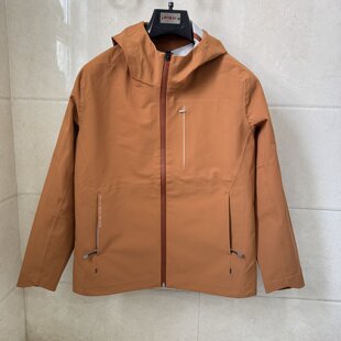威可家男士高端防水防污新科技春秋款连帽橙黄色夹克外套专柜同款