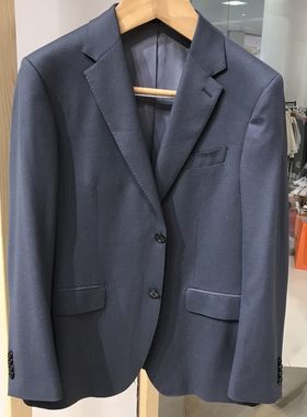 依文男士商务纯绵羊毛意大利维达莱VBC灰色西服西裤吊牌价4680元