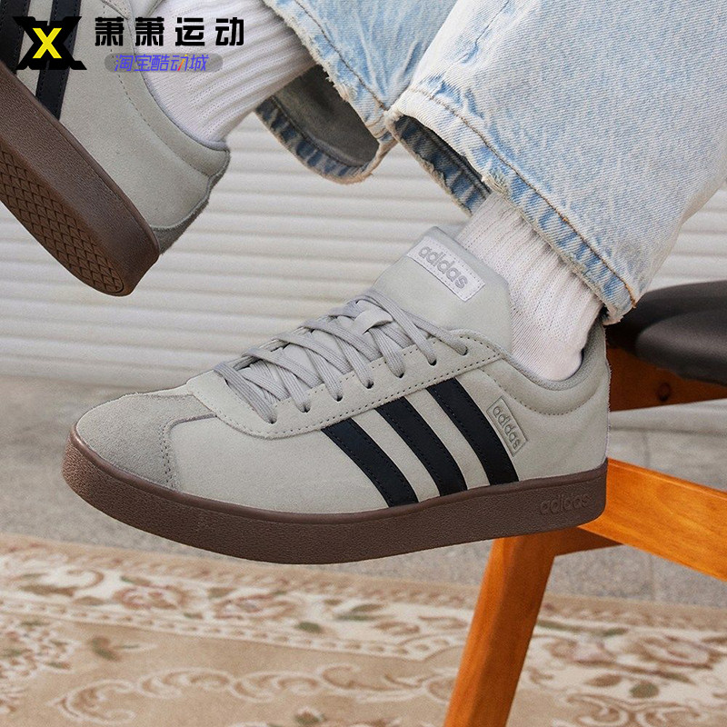 阿迪达斯耐磨男女系带德训鞋板鞋