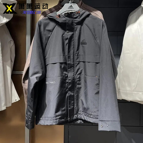 男子加绒保暖防风连帽工装外套