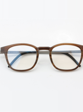 牛角时尚潮流配近视眼睛框复古眼镜架天然牛角镜架配近视牛角1115