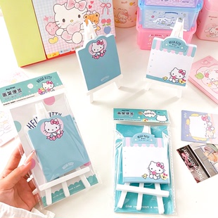 悦木正版三丽鸥卡通架子便签本Hello Kitty可爱学生记事本留言本