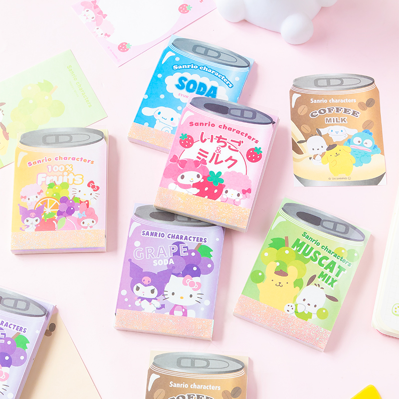 易拉罐系列可爱清新便签本可撕手账少女心便利贴小学生手账素材本