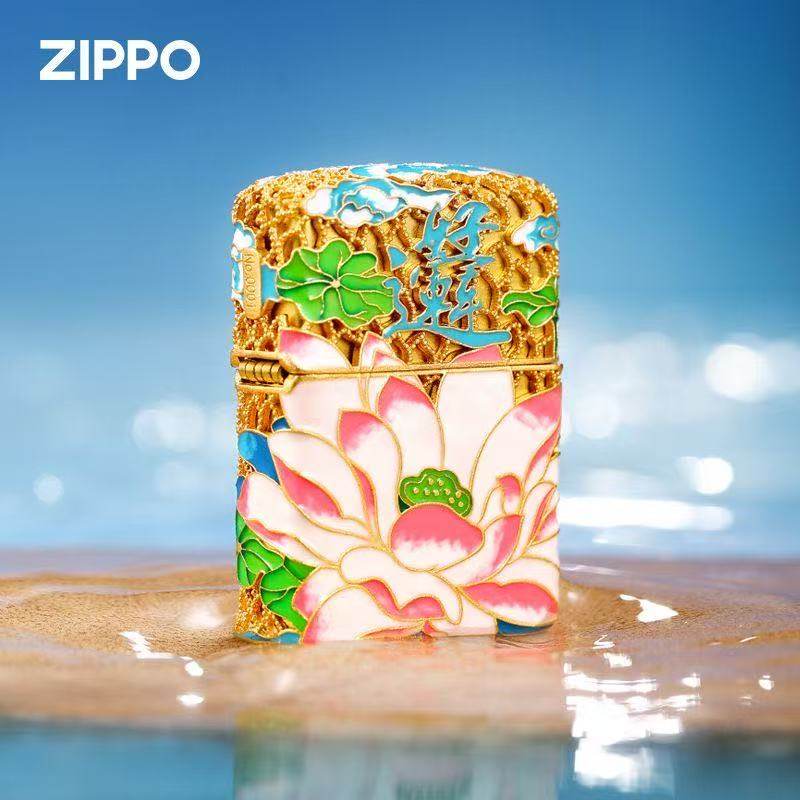 zippo打火机正品 镀金花丝珐琅夜光好运连连 煤油防风男士礼物,ZIPPO/瑞士军刀/眼镜,ZIPPO/芝宝,淘宝优惠券,粉丝福利购,淘宝优惠卷