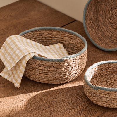 茶几零食收纳篮子玄关杂物钥匙筐