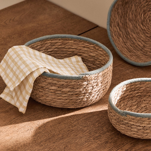 茶几零食收纳篮子玄关杂物钥匙筐