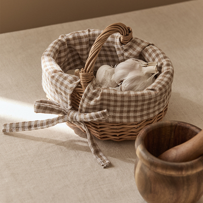 柳编小竹篮迷你小收纳篮