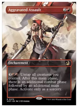 万智牌 急躁的突袭 Aggravated Assault 艾卓仙踪：魅附奇谭 异画