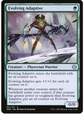【】万智牌 MTG 万界归一ONE 绿色 银 进化适境客 英文