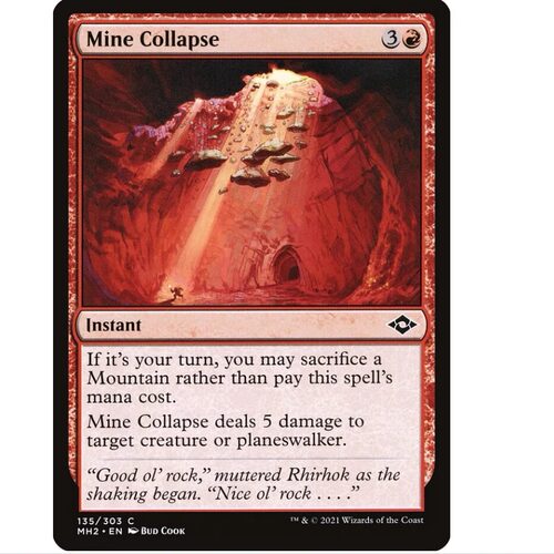 万智牌 MTG 摩登新篇2 MH2 铁 英文 矿井塌方 135
