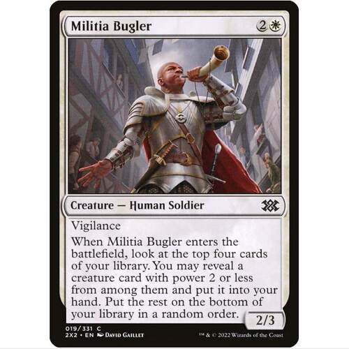 [] 万智牌 MTG 司号民兵 双星大师2022 2X2 英文平