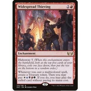 万智牌 MTG 新卡佩纳：喧嚣黑街 简中 放肆抢劫 SNC