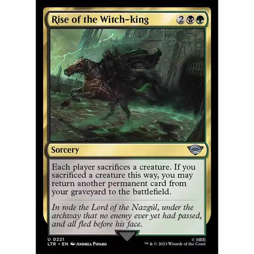 万智牌 MTG  魔戒：中洲传说 LTR 巫王崛起 银 多色