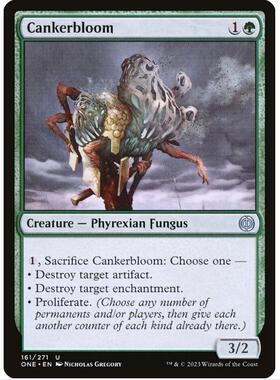 万智牌 MTG 散疡菌兽 万界归一 英文  绿色 银 ONE