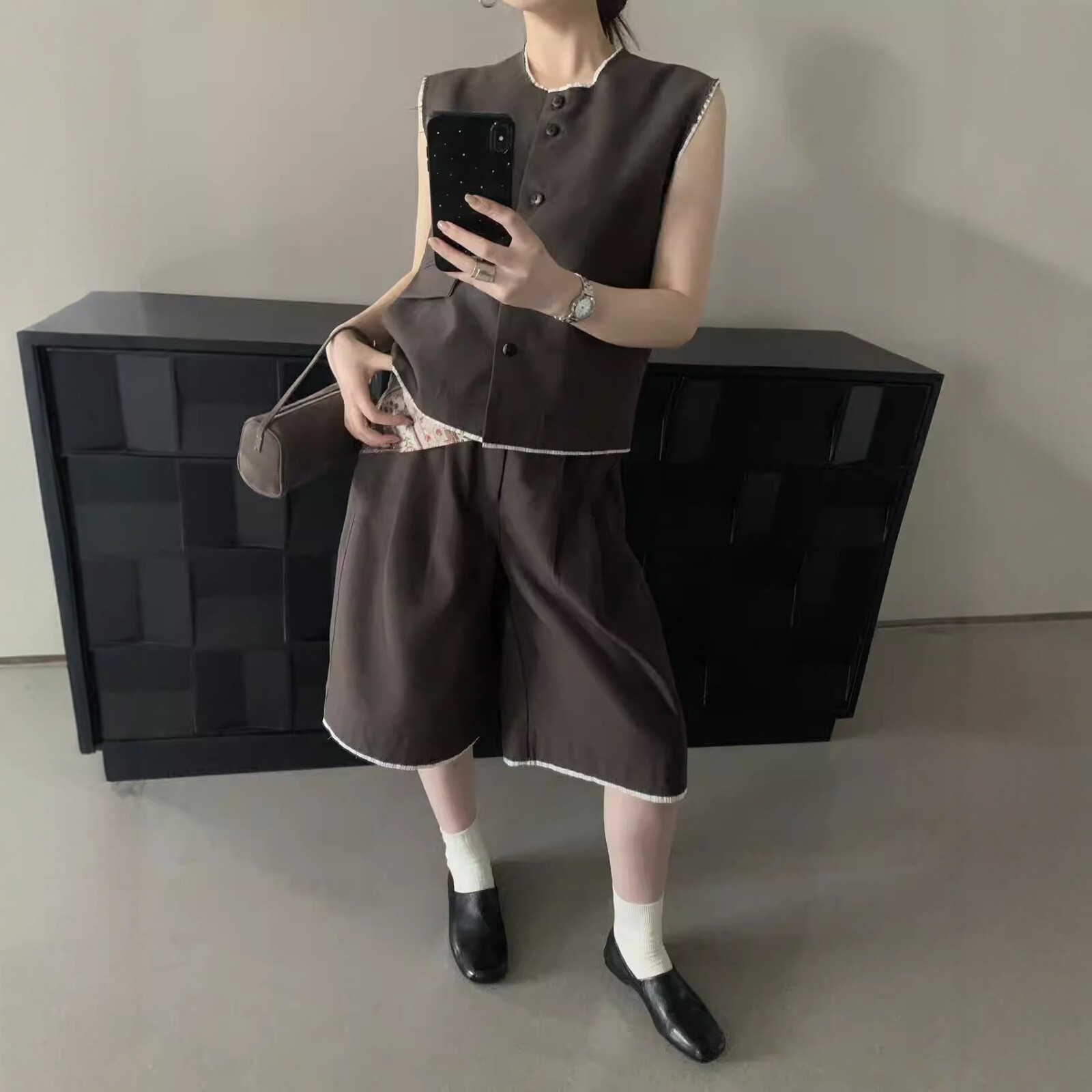 福利商品!!!卡蔓诗enxi浅之夏特价马甲风衣套装女!下单前咨询
