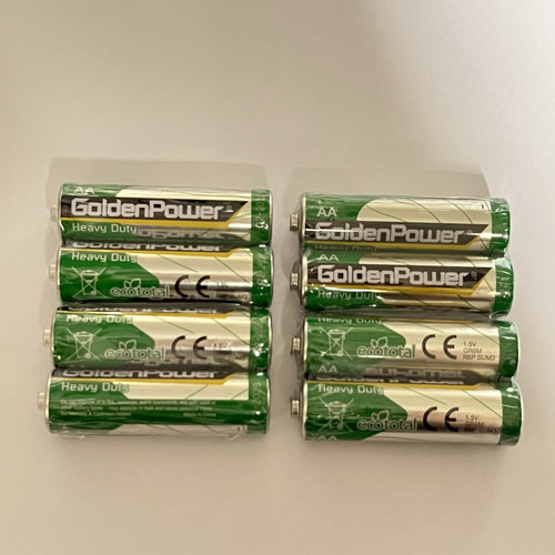 8节绿 GoldenPower金力5号 电池GR6M R6P碳性铁壳
