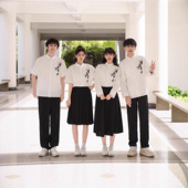 古风汉服中学生合唱团演出服初高中学生毕业班服诗歌朗诵红歌