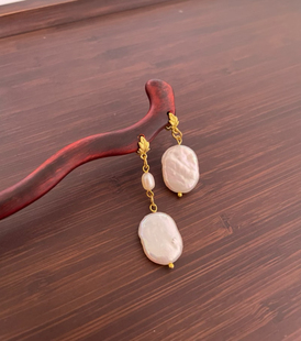 如梦令 巴洛克珍珠小叶紫檀发簪步摇国风汉服头饰古典发饰