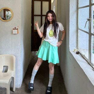 一颗梨舒服短袖 Eve 韩系女孩都穿 夏天 上衣女