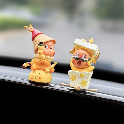 萌趣汽车中控显示屏幕车内装饰品可爱创意女生2025新款车载摆件