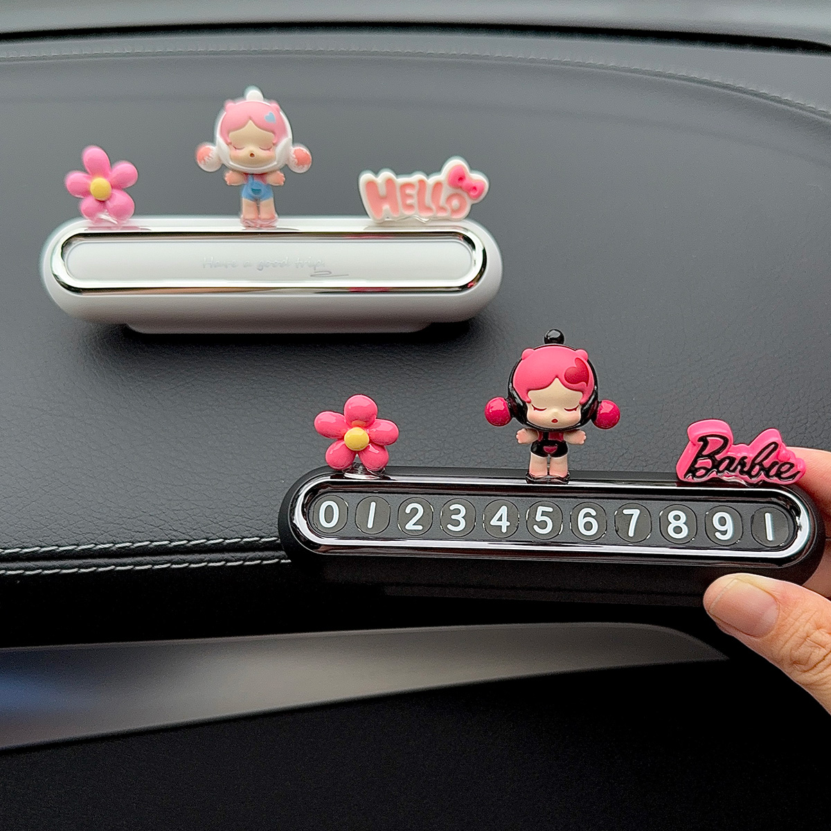 2025新款创意正版治愈系临时停车号码牌可爱挪车移车电话牌