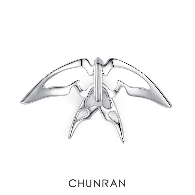 chunran群鸟原创设计国潮精灵耳夹耳挂女高级感耳骨夹无耳洞耳饰