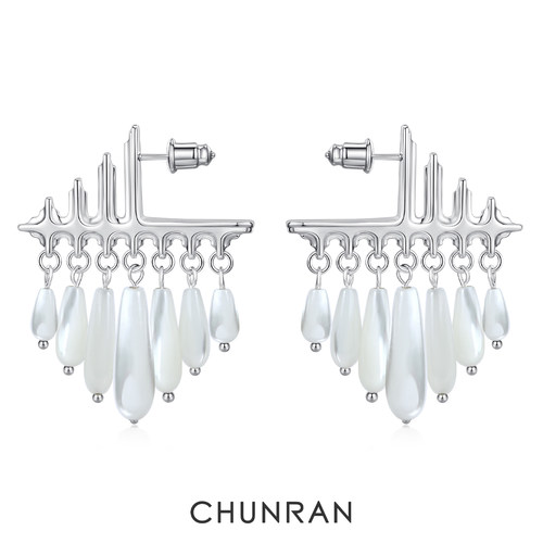 春然疤痕系列新款刻度耳环