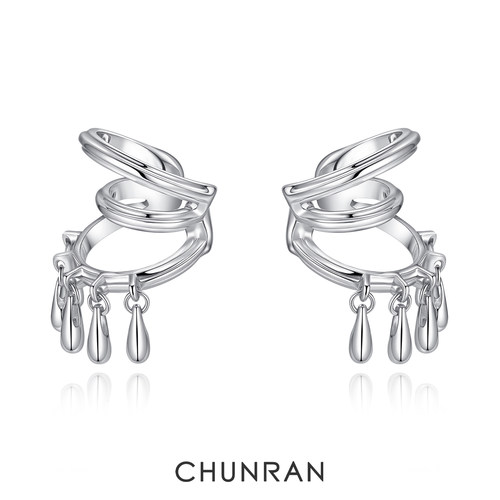 CHUNRAN刻度元素多层耳夹