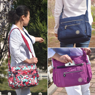 包包2026新款时尚尼龙女包帆布包女斜挎单肩包百搭大容量妈妈包