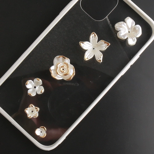 Жемчужный чехол для телефона ручной работы, аксессуар для волос, аксессуары, розы, в цветочек, «сделай сам»