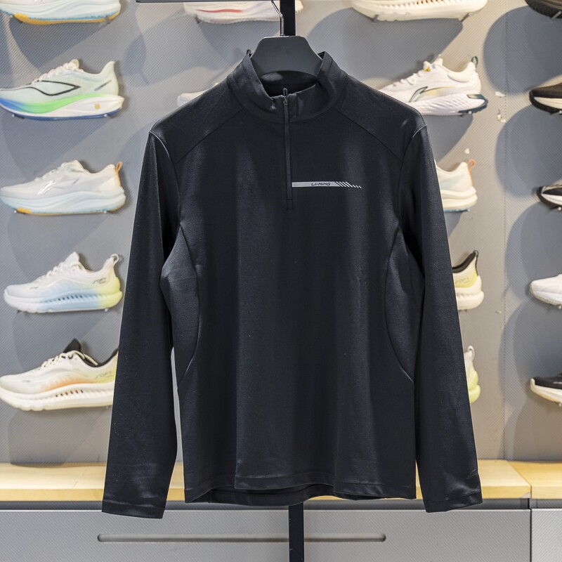 李宁长袖T恤男子2025秋季新款团购系列半拉链运动卫衣ATLV307,运动服/休闲服装,运动T恤,淘宝优惠券,粉丝福利购,淘宝优惠卷