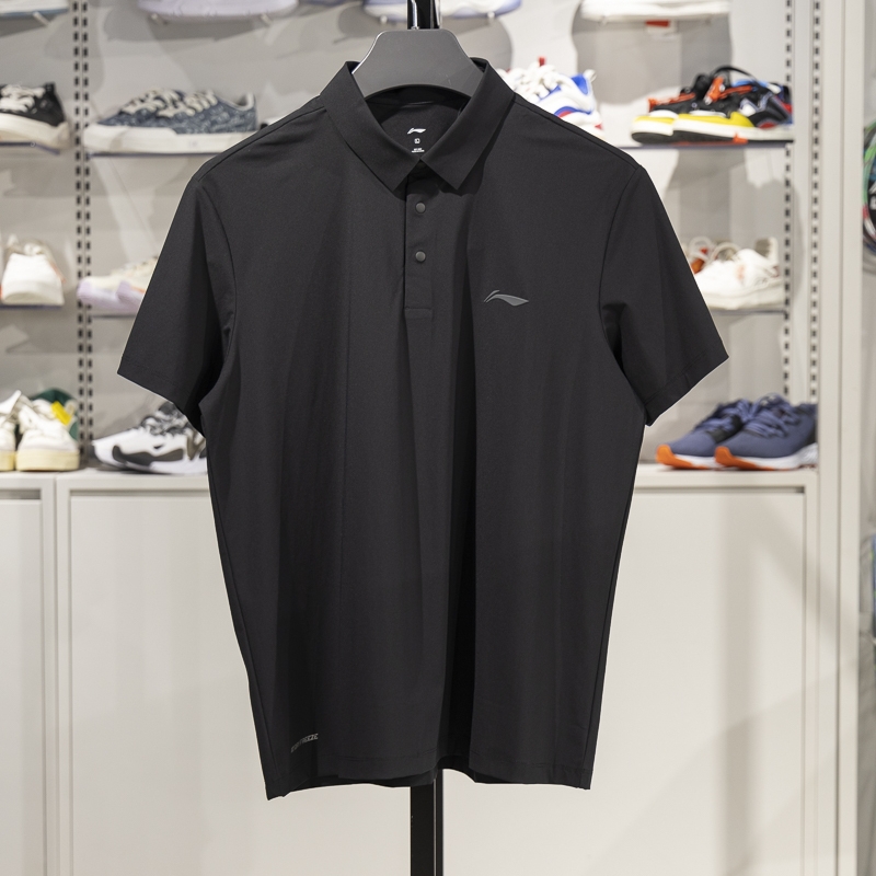 李宁短袖POLO衫冰感舒适防晒