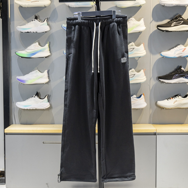 李宁男子加绒卫裤2025冬季新款反伍系列宽松直筒运动长裤AKLV929,运动服/休闲服装,运动长裤,淘宝优惠券,粉丝福利购,淘宝优惠卷