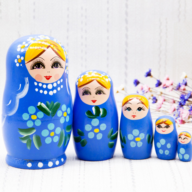 Russia Set doll 5 wooden  manual quality goods children Puzzle Chinese style Toys a doll girl student Lovely giftin the Arts and crafts , Overseas Crafts , Russian specialties  category - from Buy2taobao.com to provide professional Taobao agent buy service