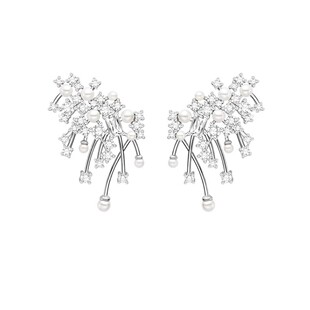 亚马逊跨境专供何方璀璨星云耳环轻奢优雅高级感耳夹耳钉女礼物