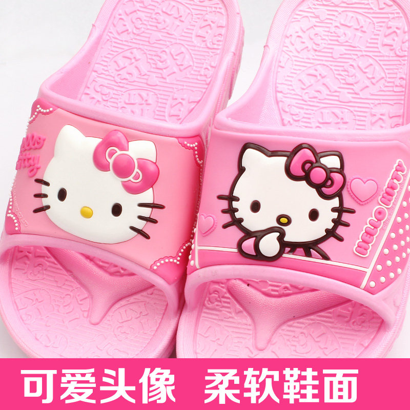 Chaussons enfants en autre HELLO KITTY pour été - semelle autre - Ref 986779 Image 3