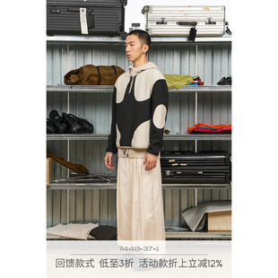 7440 37 1 肌理圆领半拉长袖T恤