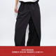 AW25 7440 交叠抽绳荷叶腰头宽松无感舒适通勤飘逸休闲西裤