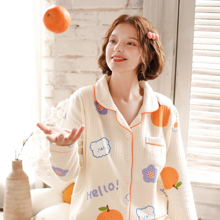 梦蜜月子服秋冬孕期纯棉吸汗产后哺乳春秋女款空气棉小码孕妇睡衣